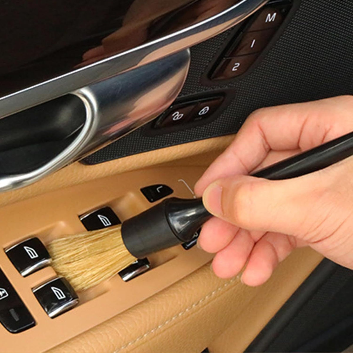 Exterior Cleaning Brush, Car Detailing Kit, Soft Bristle Brush