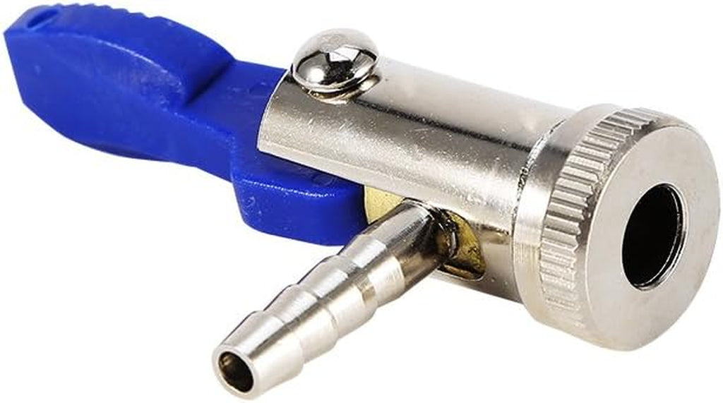 Reifenfüllnippel 6Mm Universal Auto Hebelstecker Gummi Kunststoff Momentstecker Eisenvernickelung Hebelstecker Ventilaufsatz Für Kfz Motorräder Fahrräder Elektrofahrzeug Blau