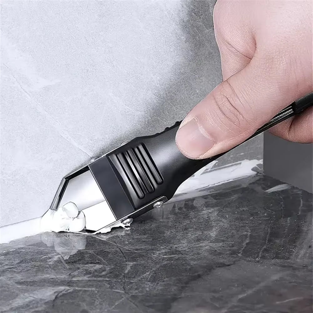 5 in 1 Caulk Remover Tools Kit Grout Removal Tool Sealant Finishing Tool Glue Angle Scraper Tool for Window and Sink Renovations