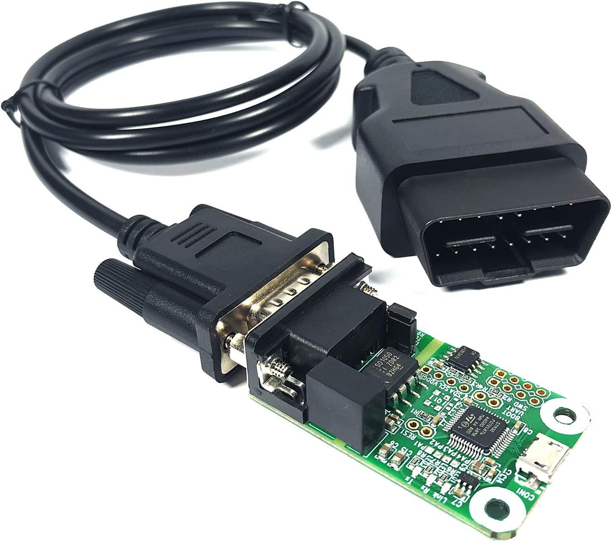 UART Buchse DB9 Anschluss Auf OBD2 OBDII 16-Poliges Kabel, Passend Für Usb-Zu-Can-Modul