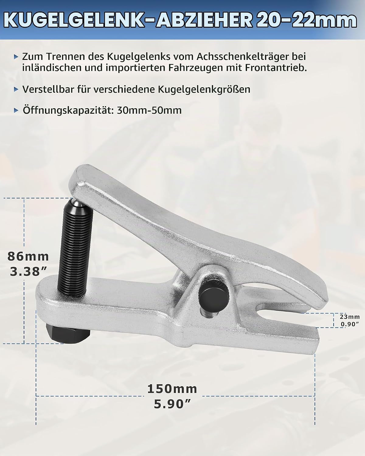 DAYUAN 3Tlg Kugelgelenk Abzieher Set Spurstangenkopf Traggelenk Ausdrücker