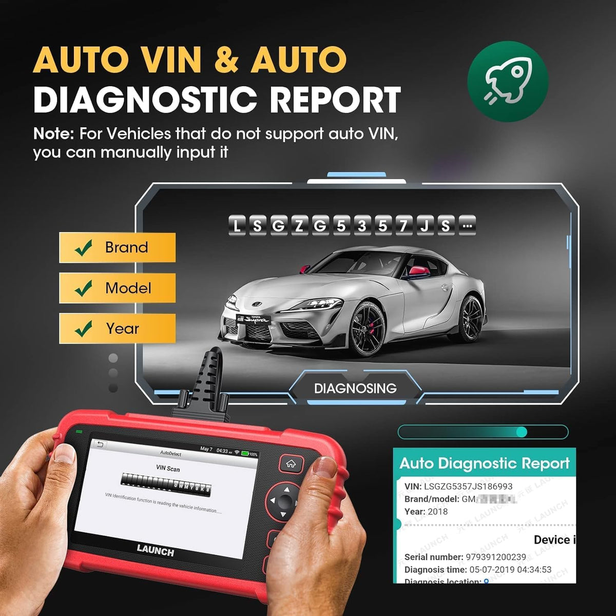LAUNCH CRP129X OBD2 Diagnose,12 Dienst