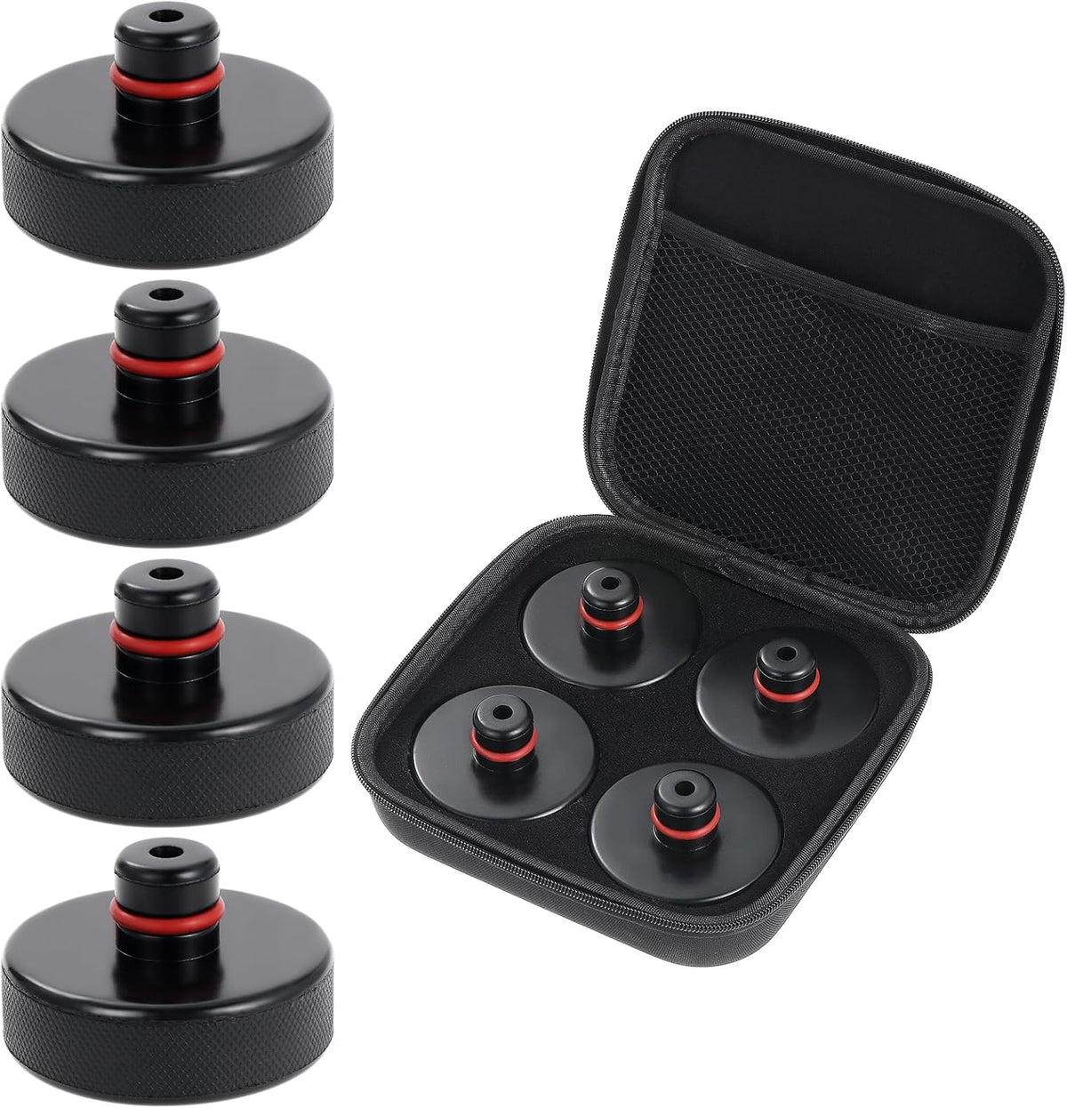 4 ST Gummiauflage Wagenheber Für Tesla Model 3/Y/X/S, Wagenheber Gummiauflage Kompatibel Mit Tesla Model Y 3 S X, Gummi Jack Pad Für Tesla, Jack Lift Pad, Hebepunkte Jack Pad Werkzeug Chassis