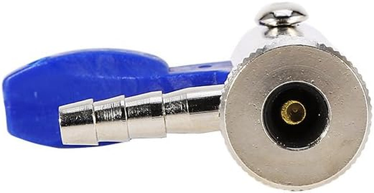 Reifenfüllnippel 6Mm Universal Auto Hebelstecker Gummi Kunststoff Momentstecker Eisenvernickelung Hebelstecker Ventilaufsatz Für Kfz Motorräder Fahrräder Elektrofahrzeug Blau