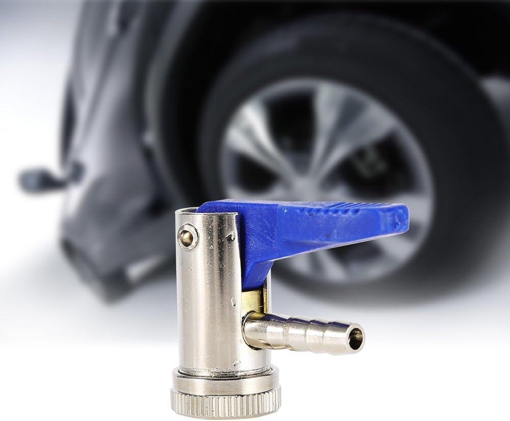 Reifenfüllnippel 6Mm Universal Auto Hebelstecker Gummi Kunststoff Momentstecker Eisenvernickelung Hebelstecker Ventilaufsatz Für Kfz Motorräder Fahrräder Elektrofahrzeug Blau