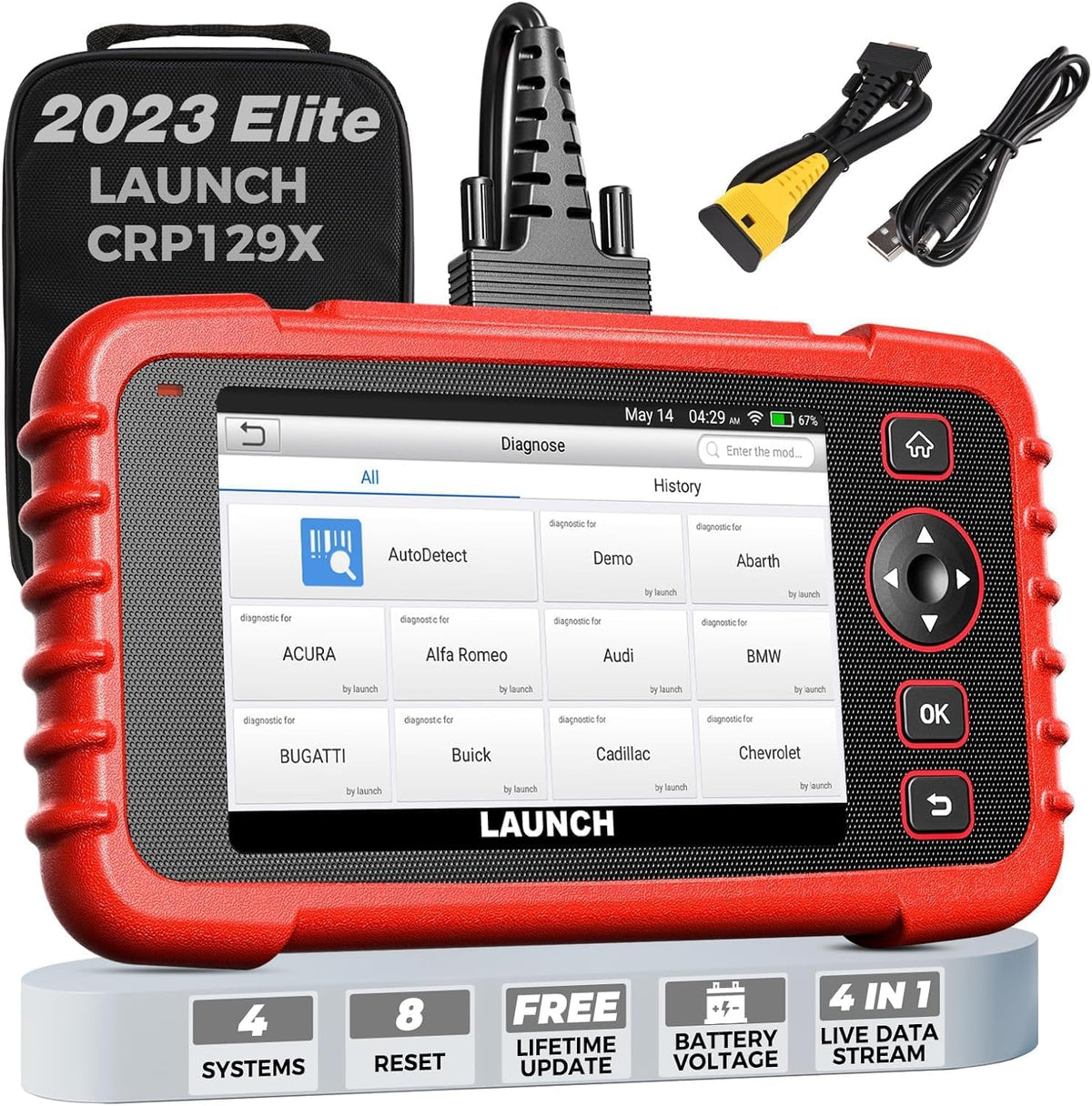LAUNCH CRP129X OBD2 Diagnose,12 Dienst